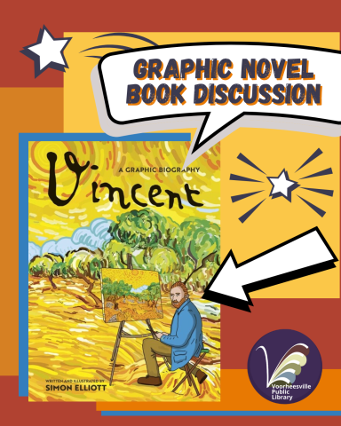 Vincent Van Gogh book drawn in a cartoon style