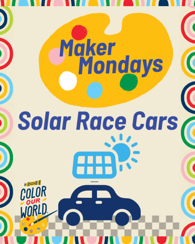 car with a large solar panel above it