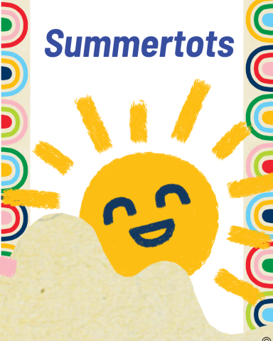 Smiling sunshine invites your Littles to come to the Summertots program