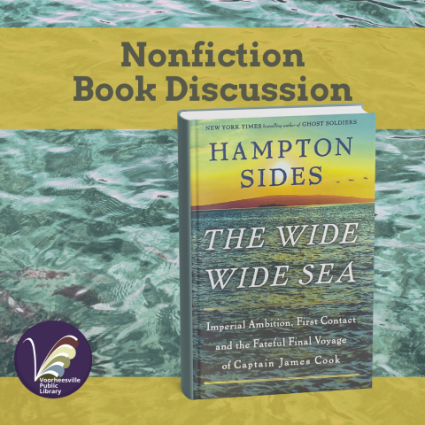 ocean background with book cover with a sunrise on an ocean