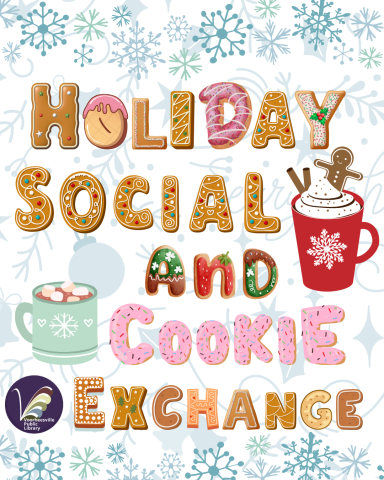 Holiday Social and Cookie Exchange with a cookie letter for each letter