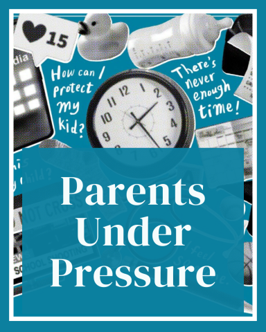 Parents Under Pressure with clock in the background
