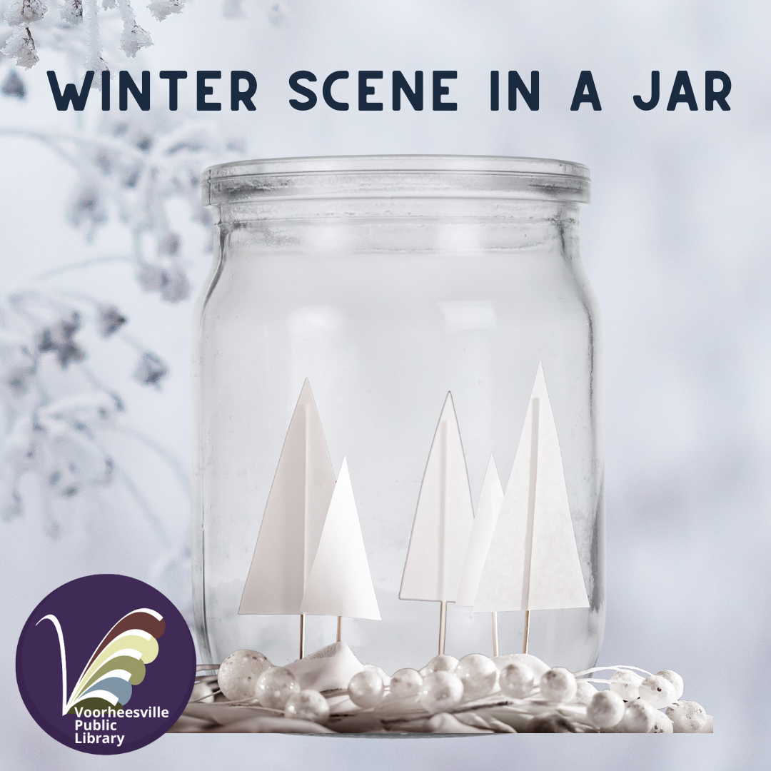 Winter scene in a jar