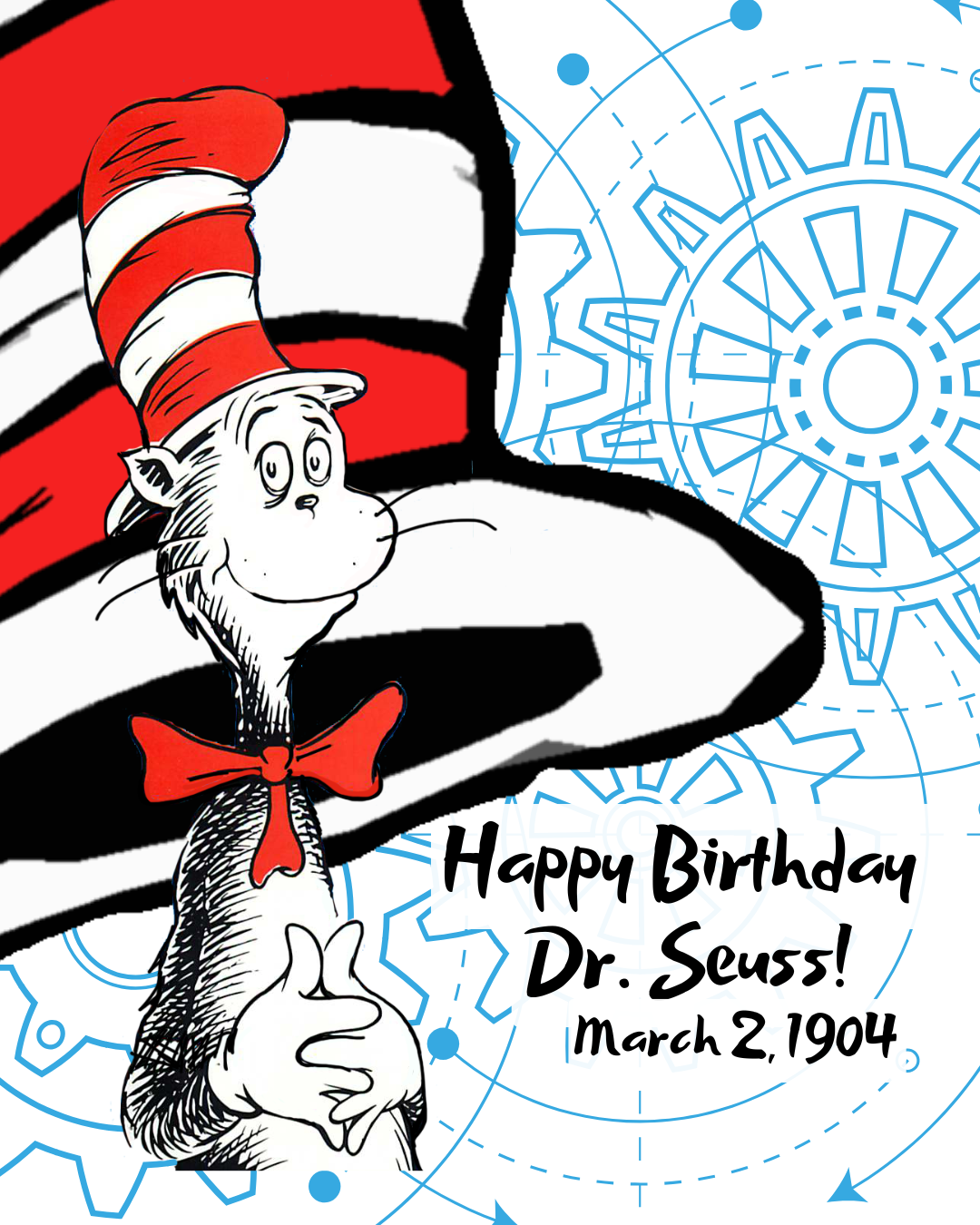 The Cat in the Hat is celebrating Dr. Seuss' birthday!