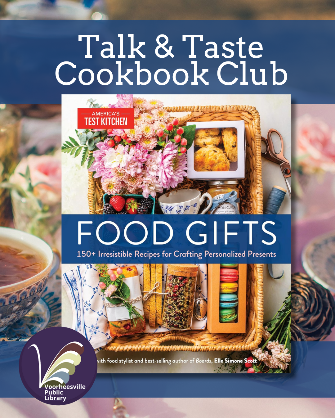 Talk & Taste Cookbook Club book cover for Food Gifts.